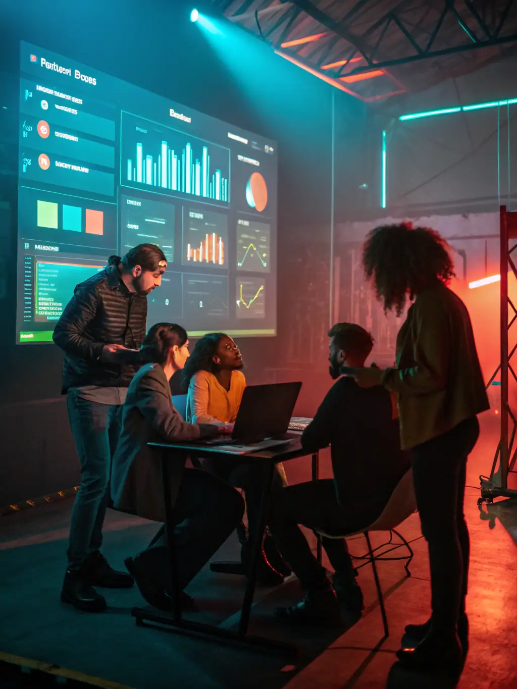 An image of a strategic planning session with charts, data analytics, and creative brainstorming in progress, representing Signal and Spark's ClearPlan service.