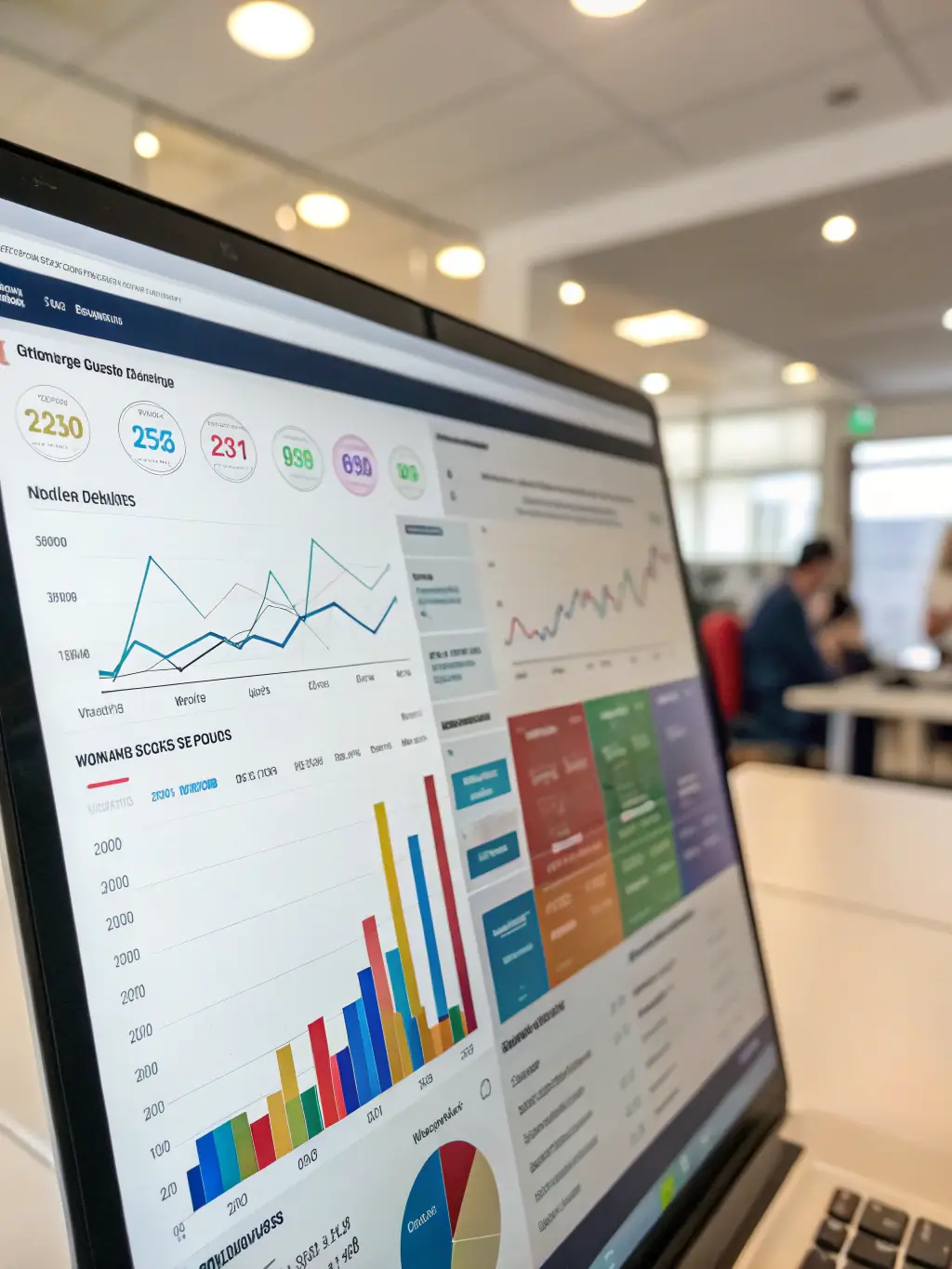 A dashboard displaying analytics metrics, graphs, and performance indicators, illustrating Signal and Spark's ClearMeasure service.